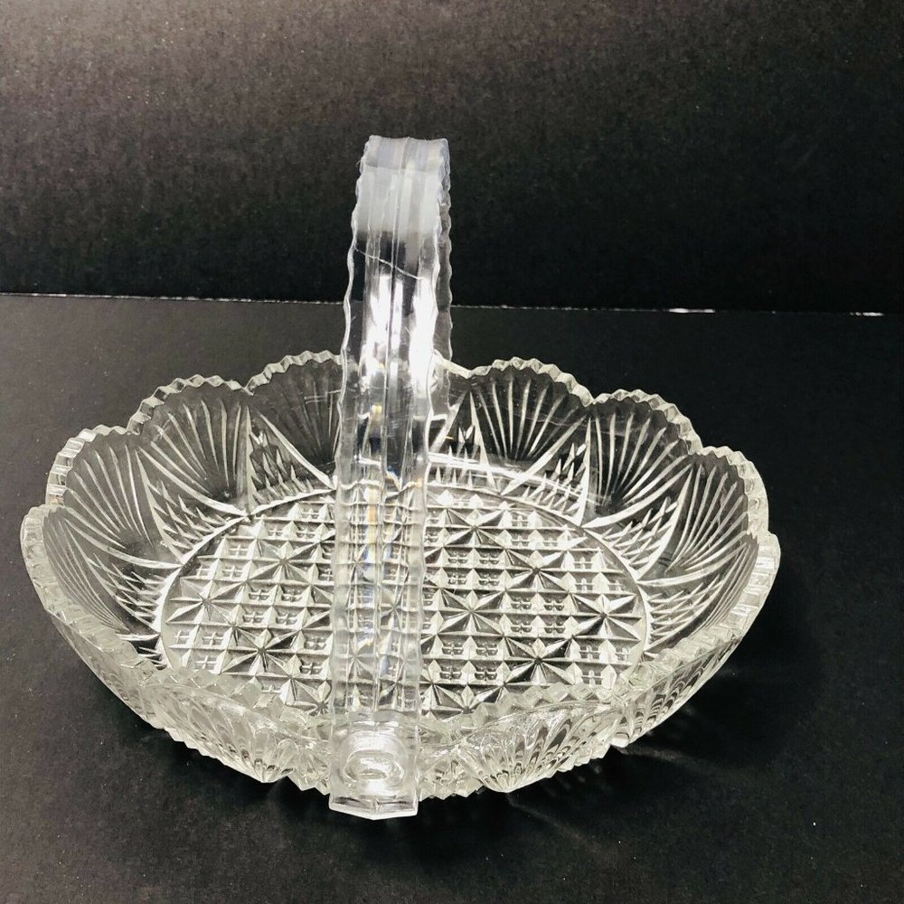 Studio Crystal By Studio Silversmiths Crystal Basket New In Box